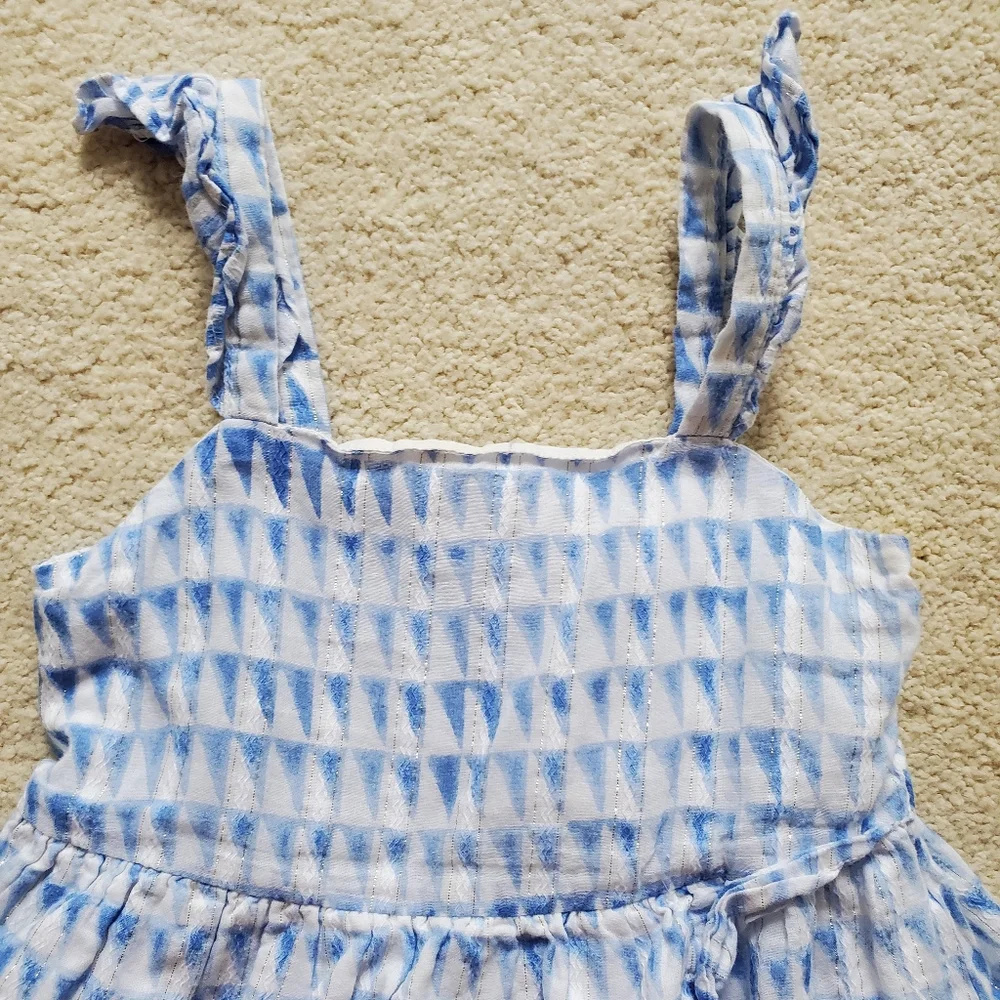 Janie and Jack x Rachel Zoe Toddler Girls' Geo Ruffle Dress sz2T